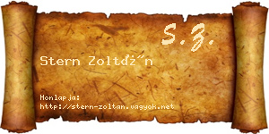 Stern Zoltán névjegykártya